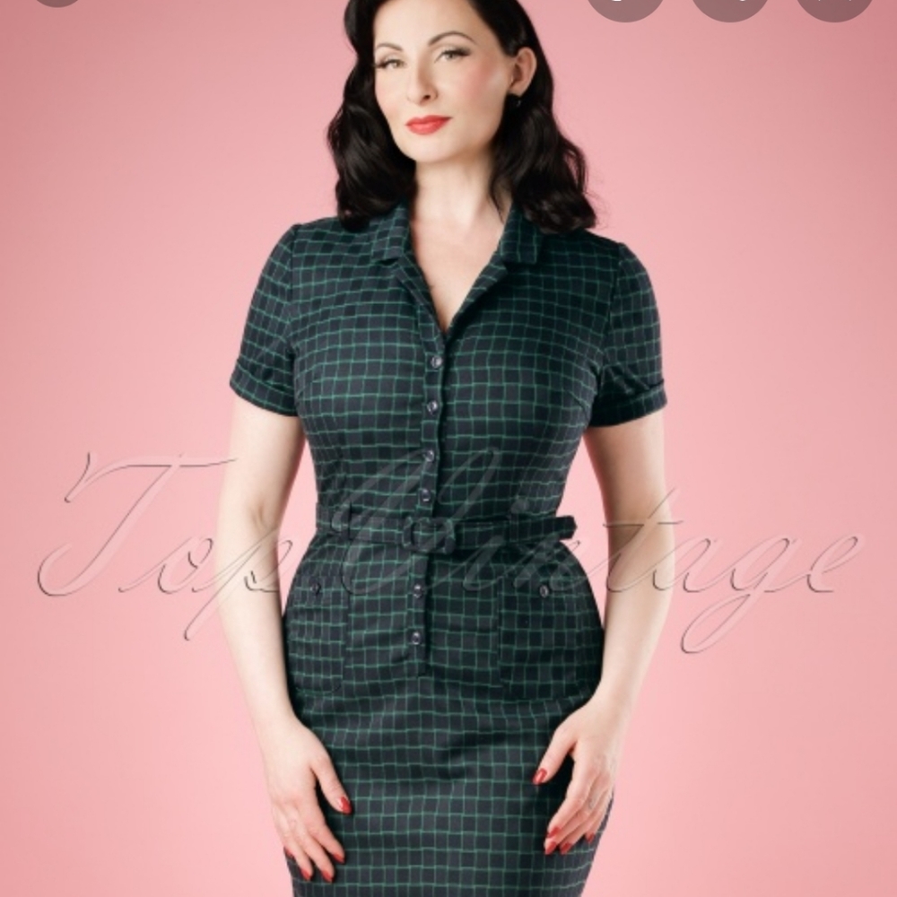 Collectif Caterina Chaise Pinup Dress, Large
